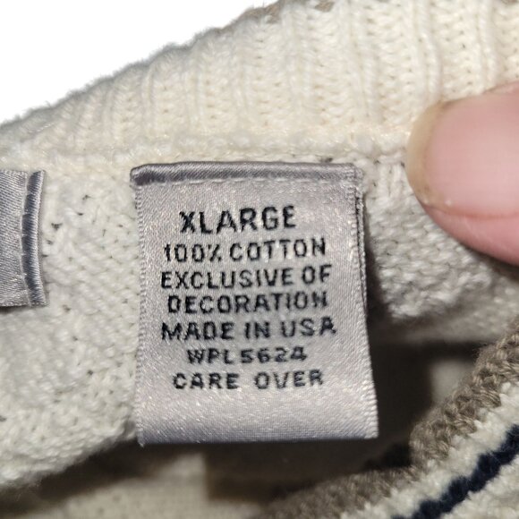 Cypress Links White Knit Golf Sweater Vest XL 100% Cotton Embroidered Golf Bag U - Picture 5 of 5